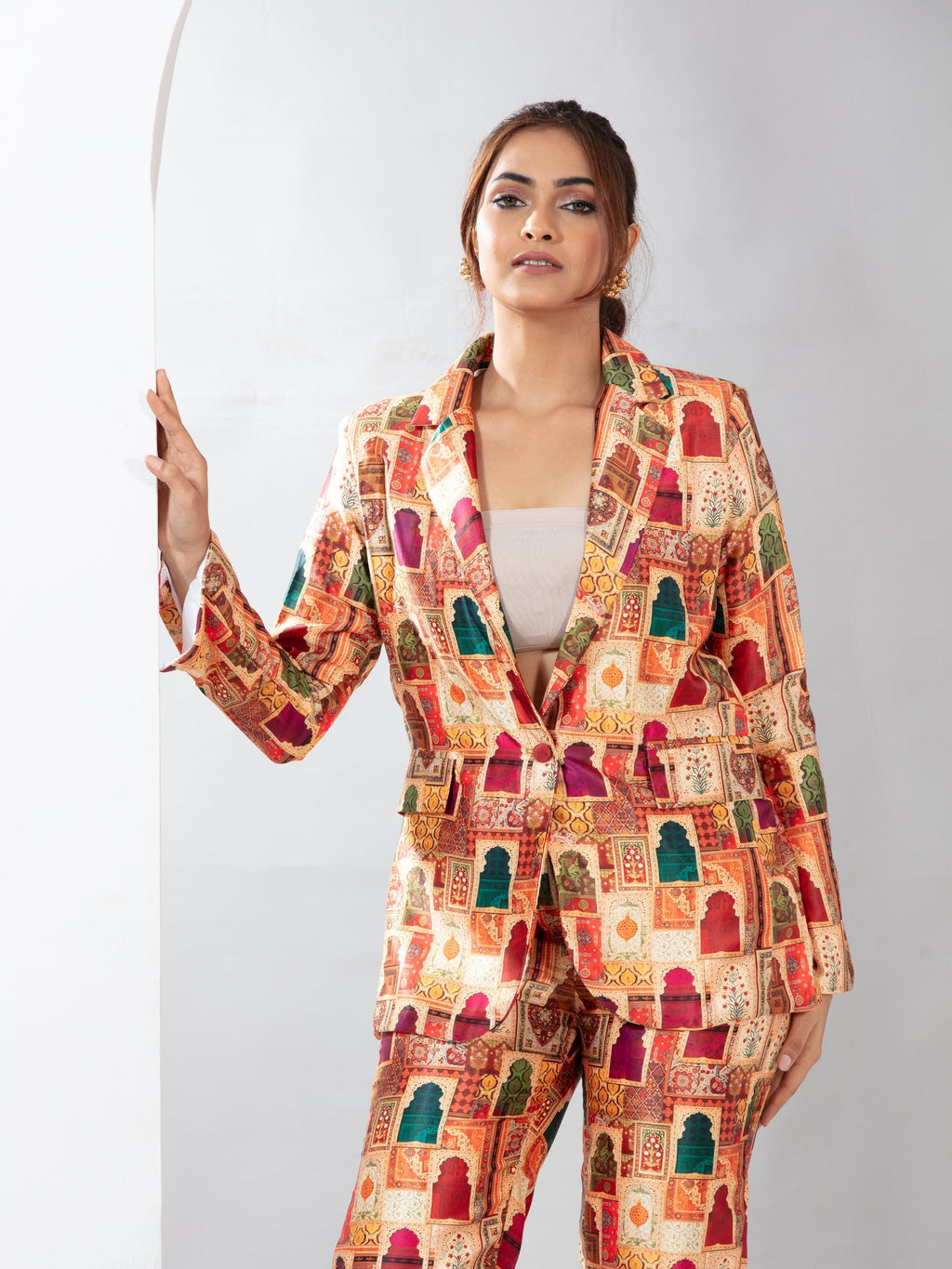 Royal Azure blazer co-ord set