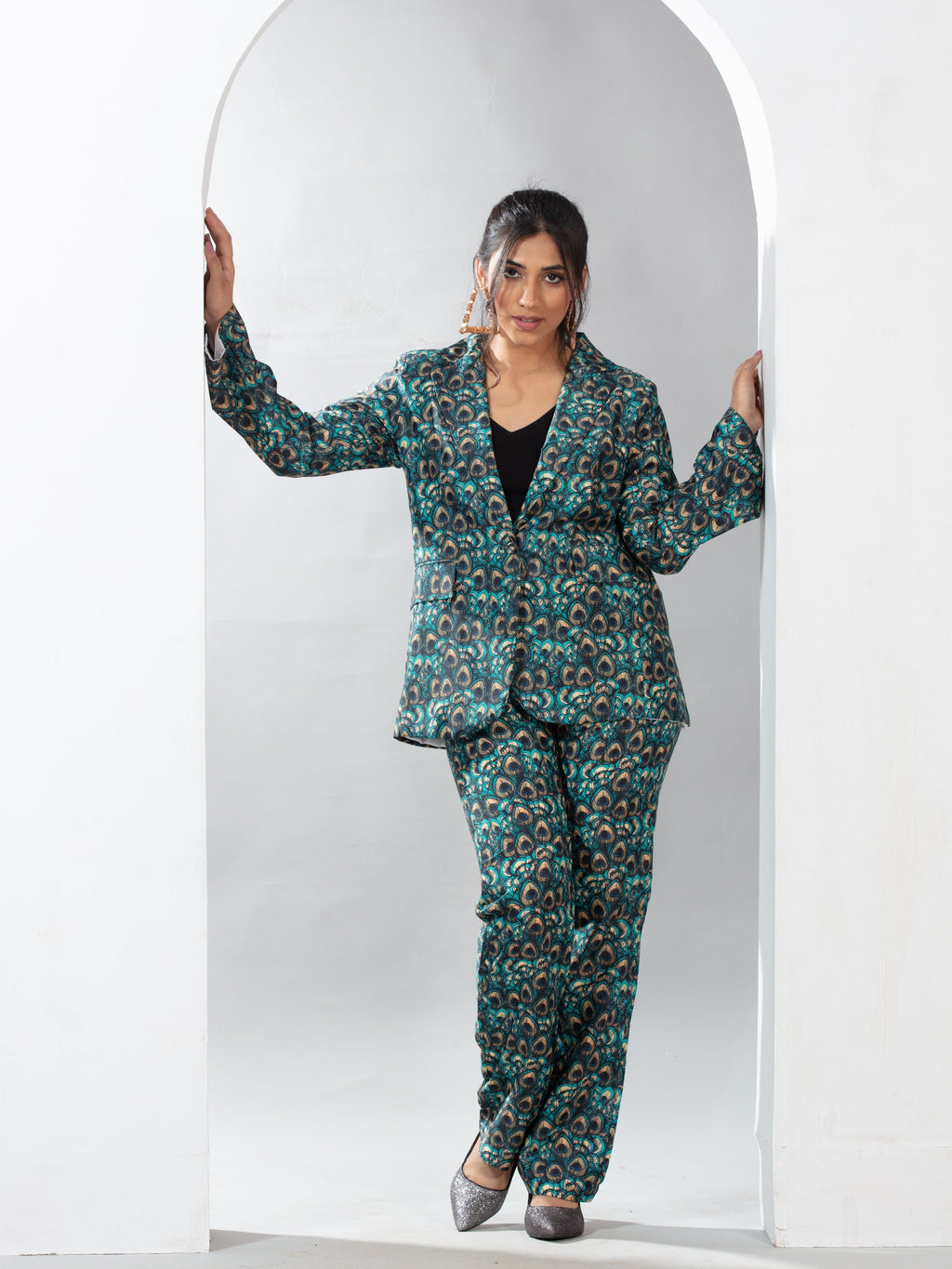 Royal Feather blazer co-ord set