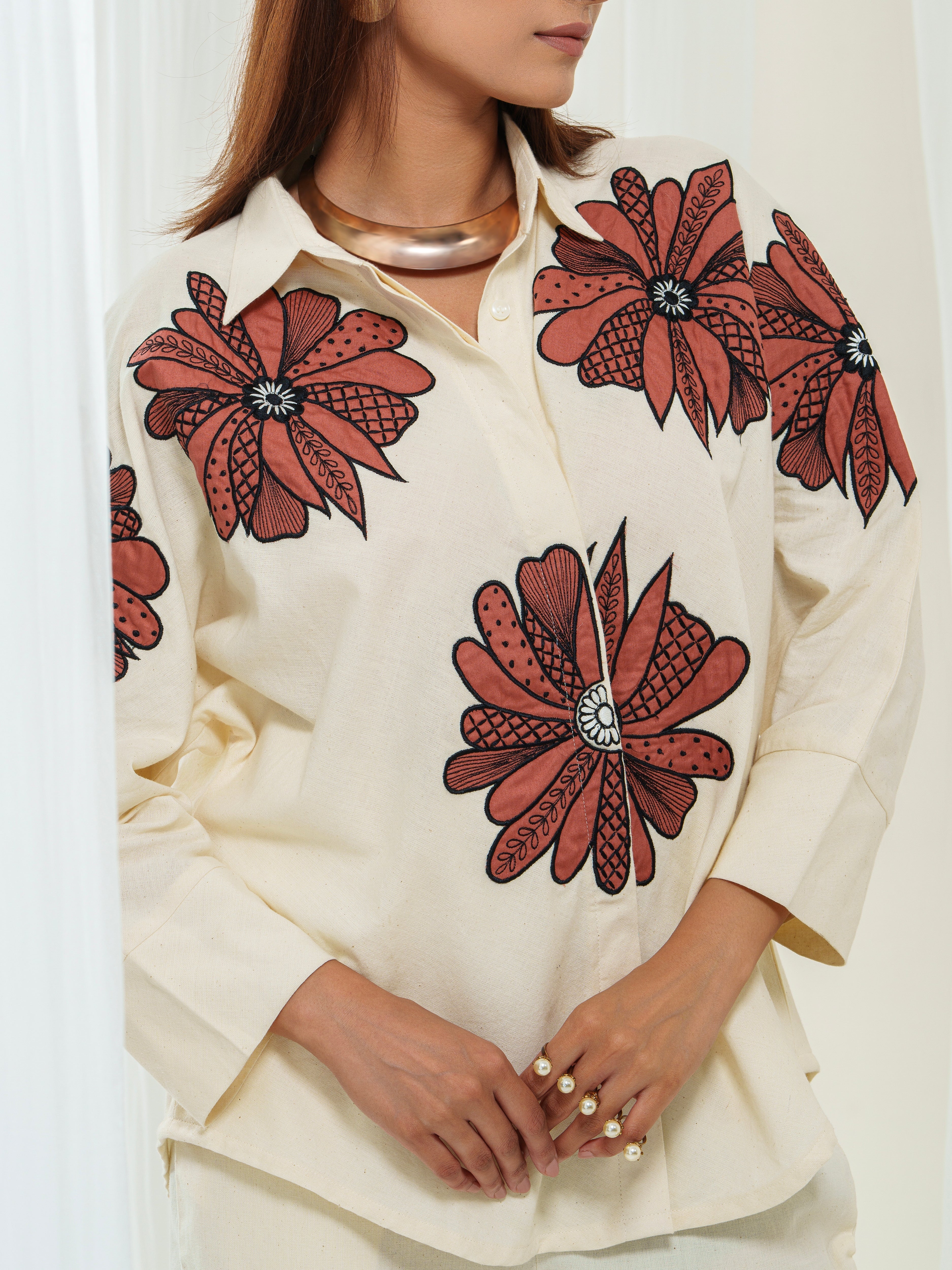 Ritzy appliquéd co-ord set