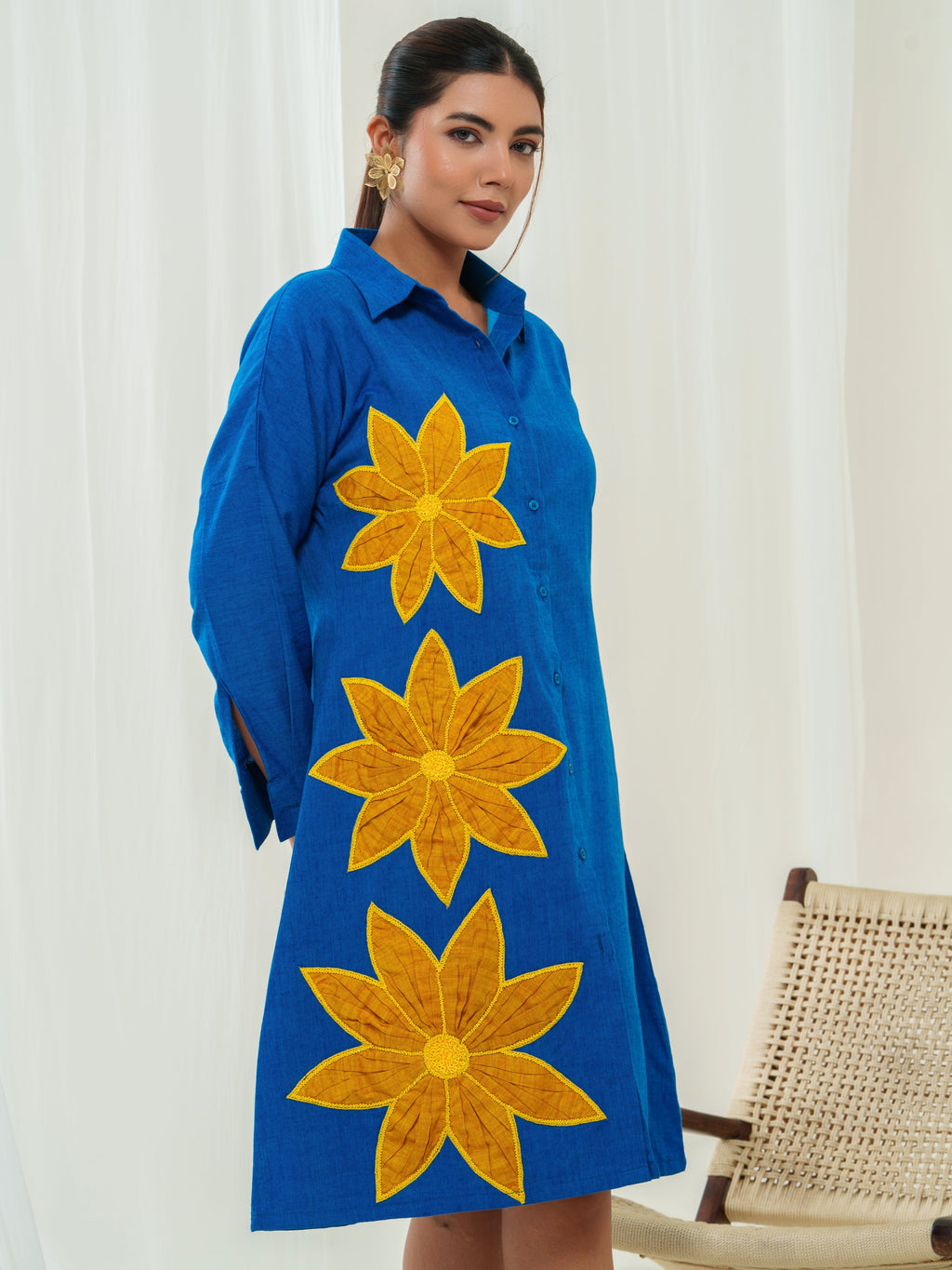 Safron Aura Shirt Dress