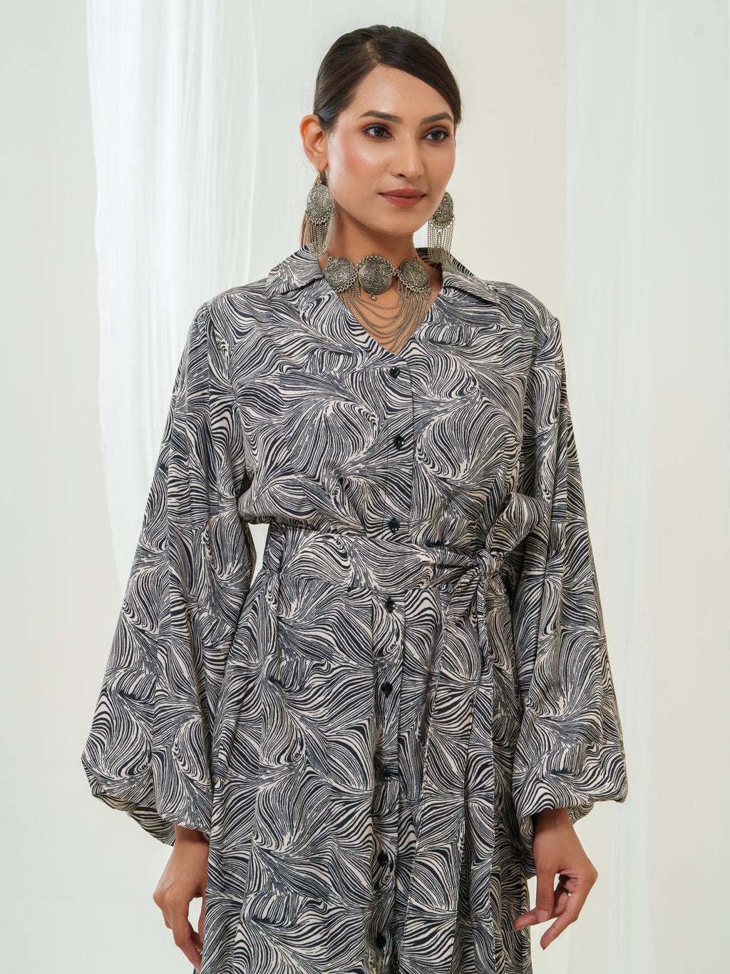 Mystic Waves Tiered  Dress