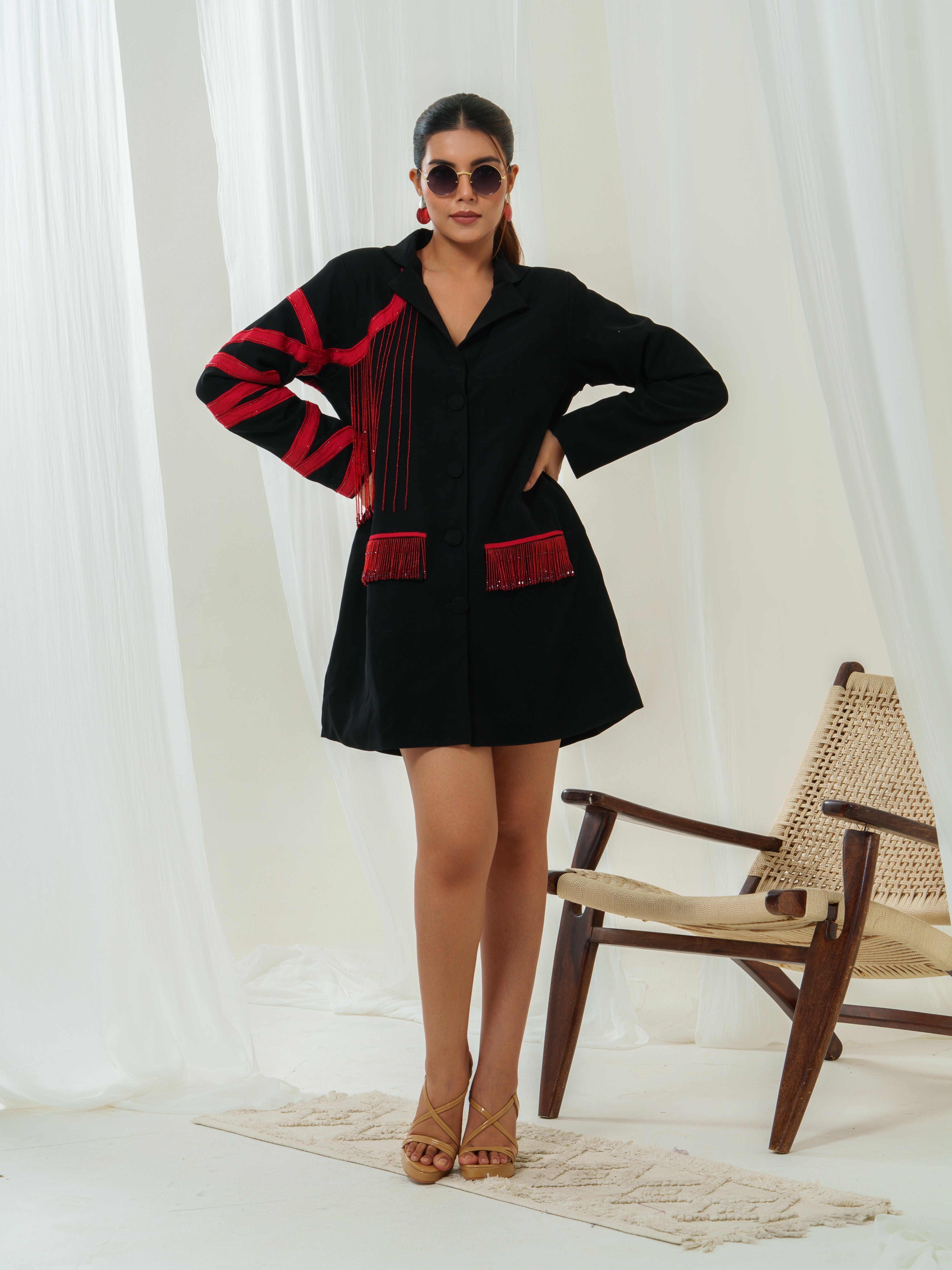 Red Rebillion Blazer Dress