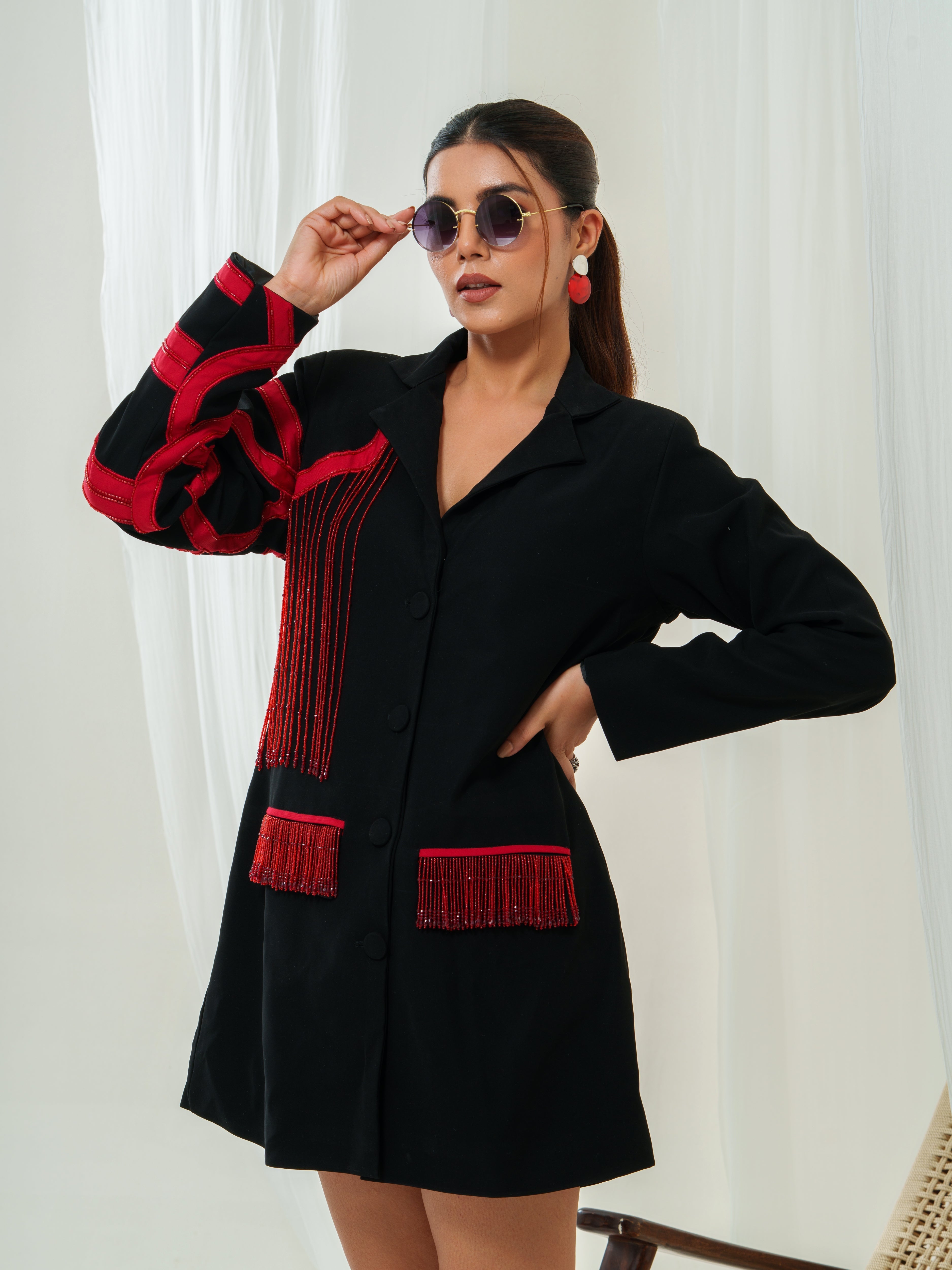 Red Rebillion Blazer Dress