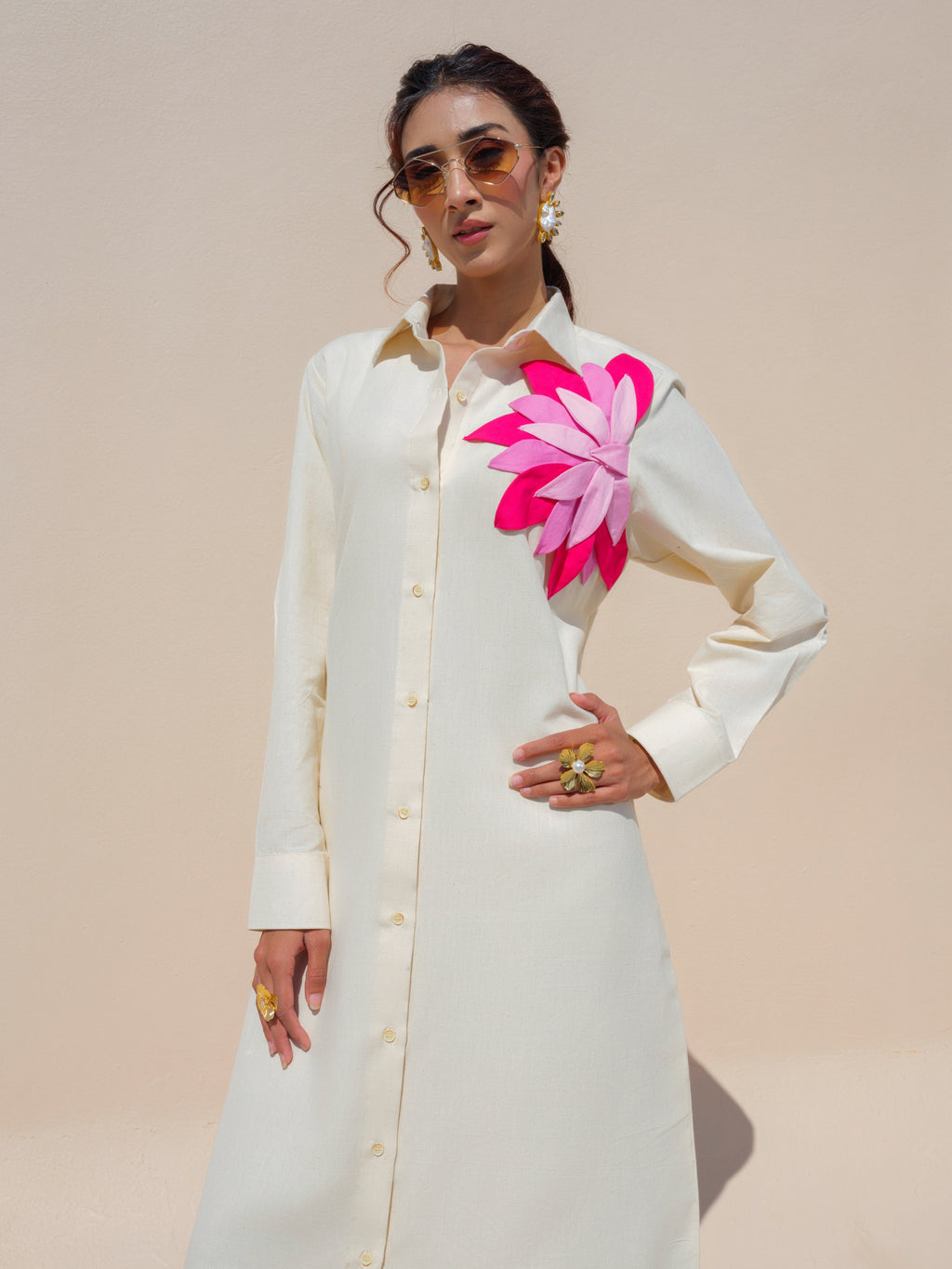 Cassidia Petal  Shirt Dress